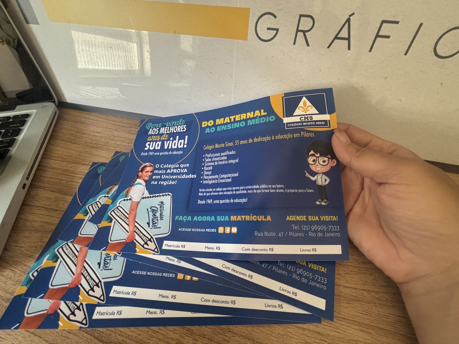 Panfletos para campanhas empresariais — gráfica Rio de Janeiro