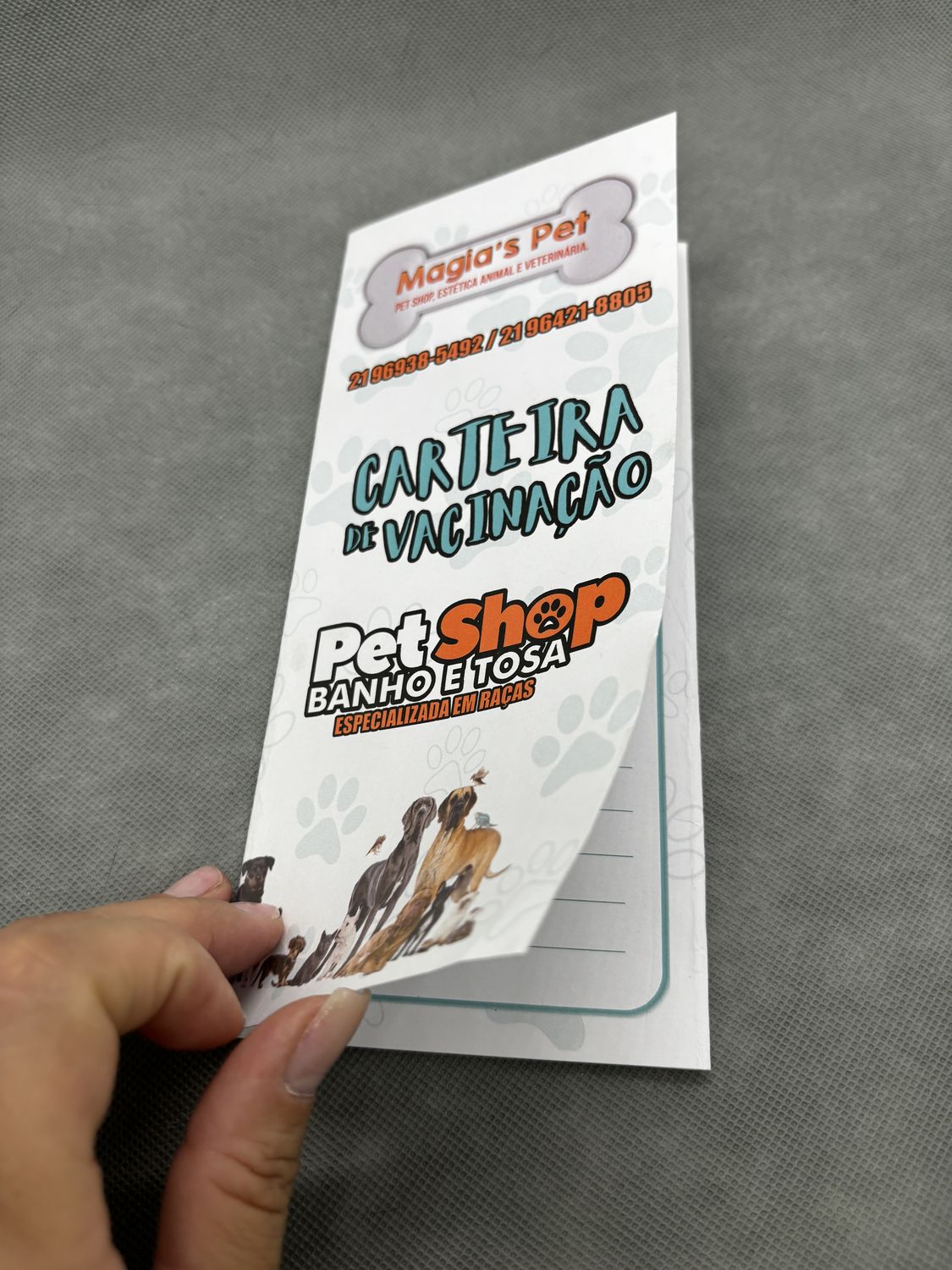 Carteirinha de vacinação personalizada