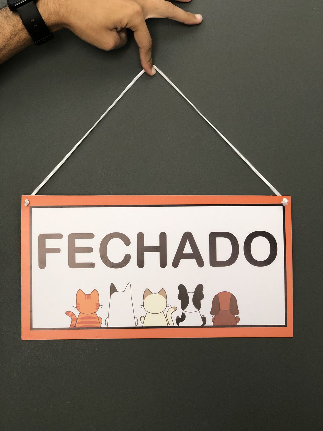 Placa personalizada para comércio — gráfica Zona Norte Rio de Janeiro